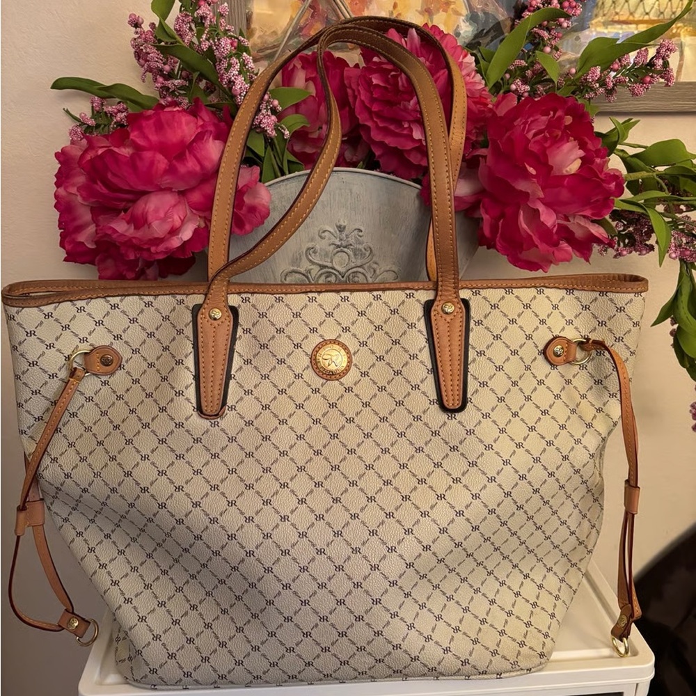 Moda Beige and Brown Patterned Tote